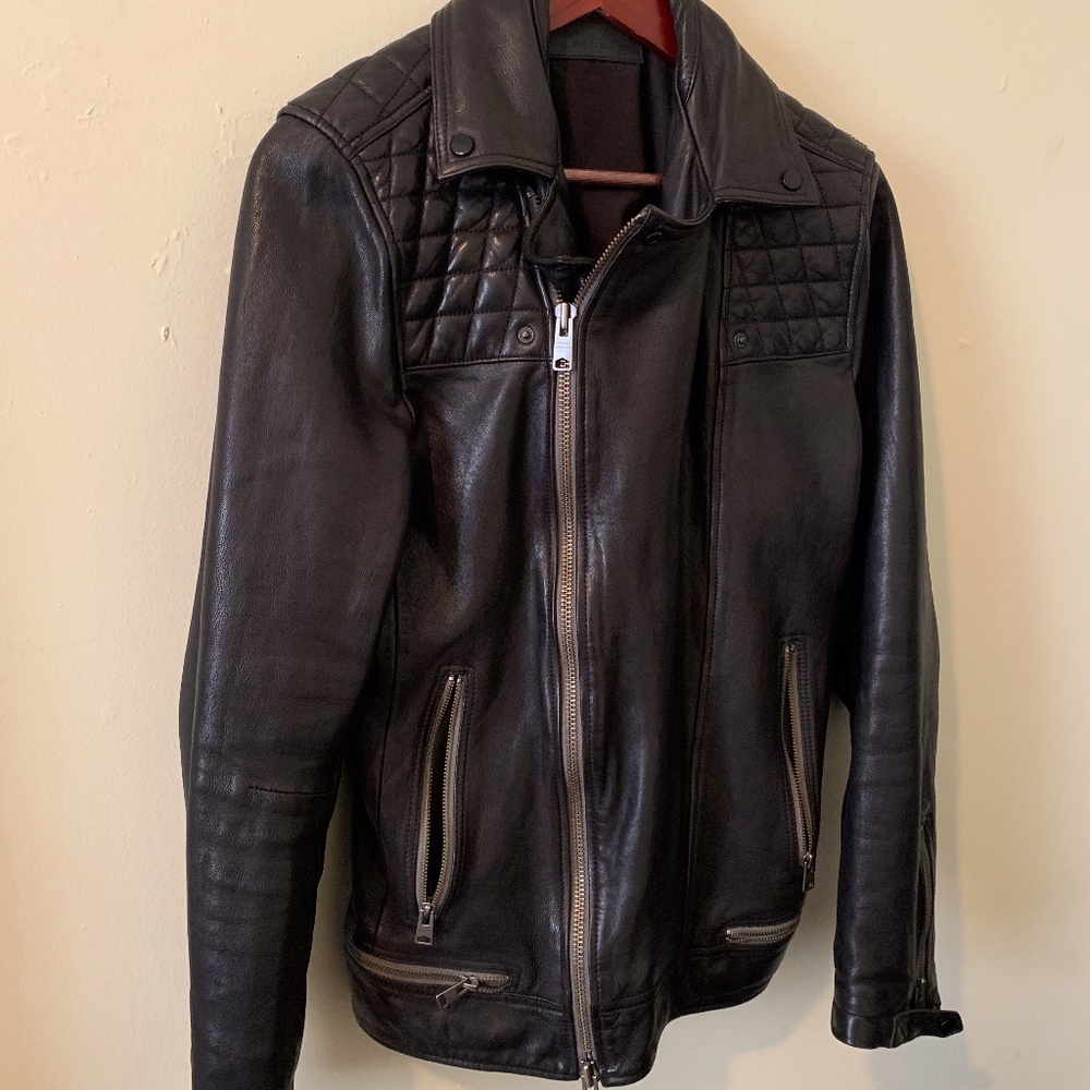 All Saints Conroy Leather Jacket